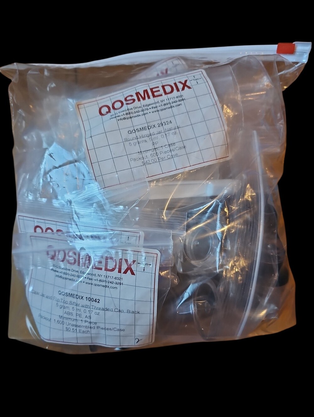 160+pc Qosmedix Cosmetic Sample Supplies Lot - New &  Some Sealed